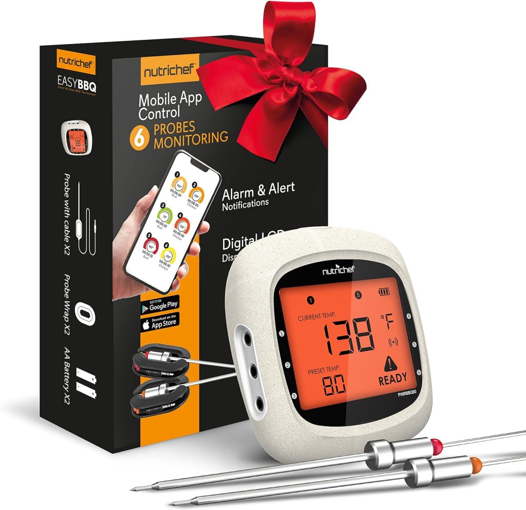 NutriChef Bluetooth Meat Thermometer