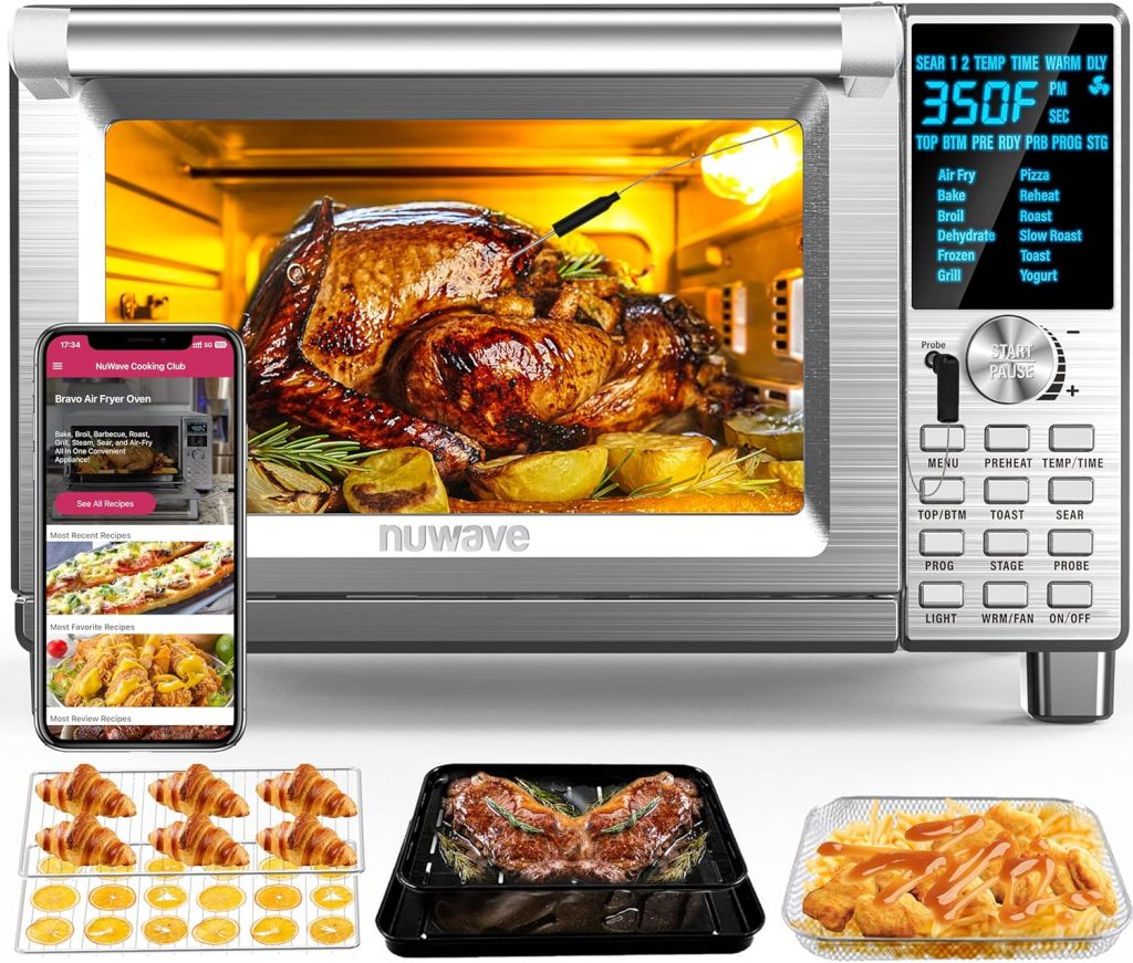 Nuwave Bravo Air Fryer Toaster Smart Oven