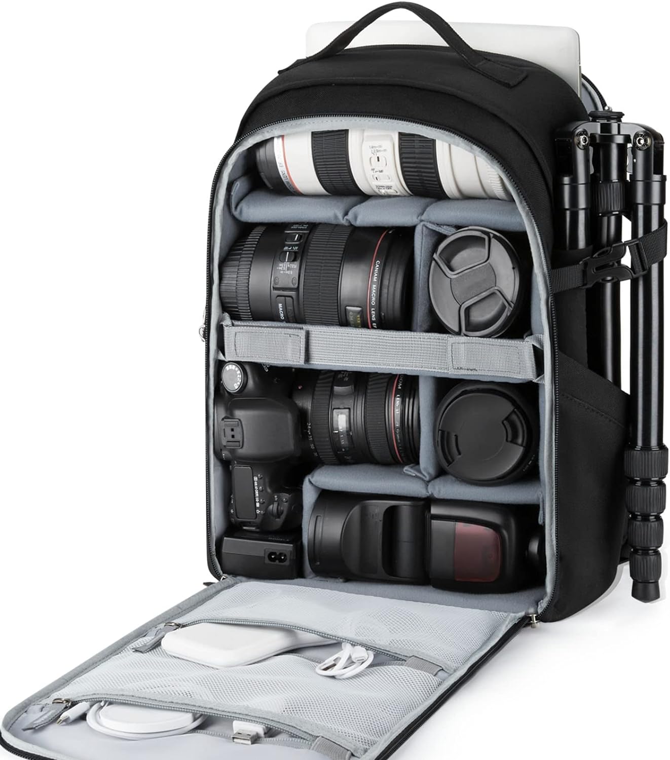 bagsmart dslr slr camera bag backpack