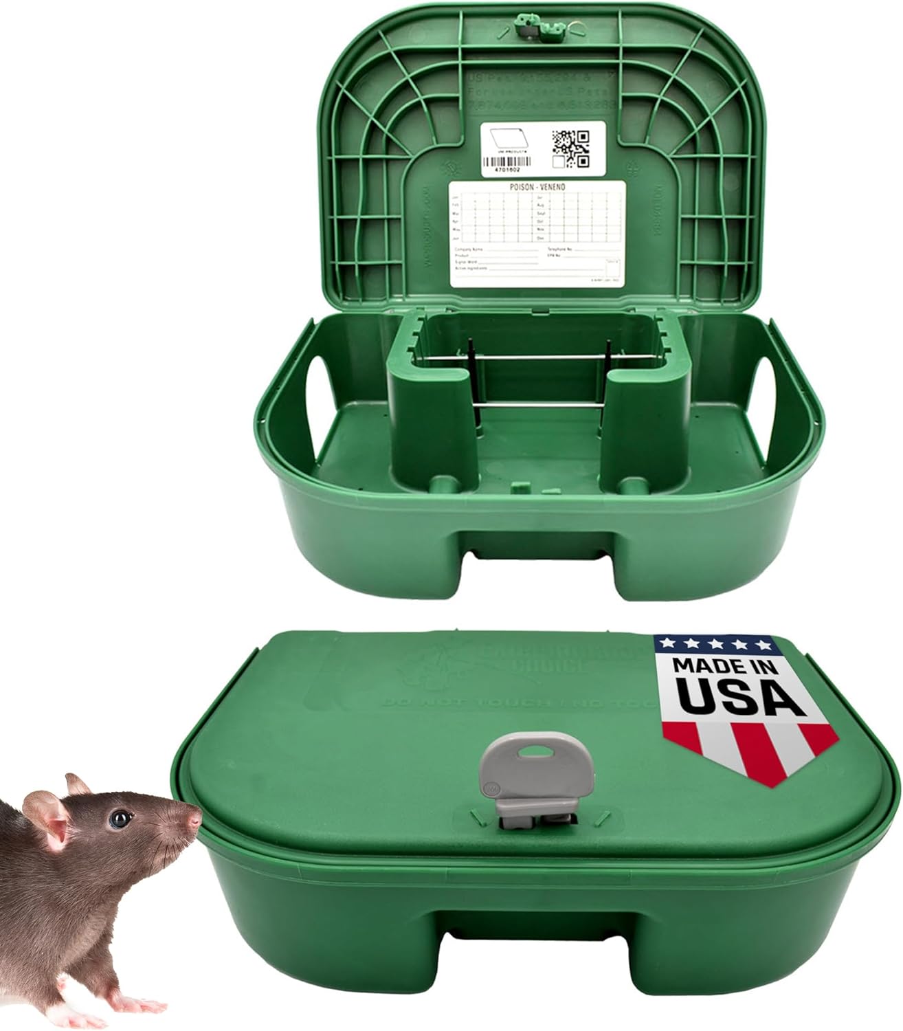 exterminators choice large rat mouse bait boxes