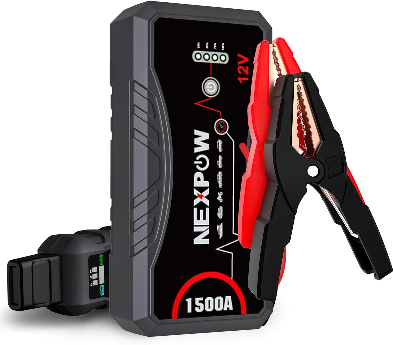 nexpow 1500a peak car battery jump starter pack