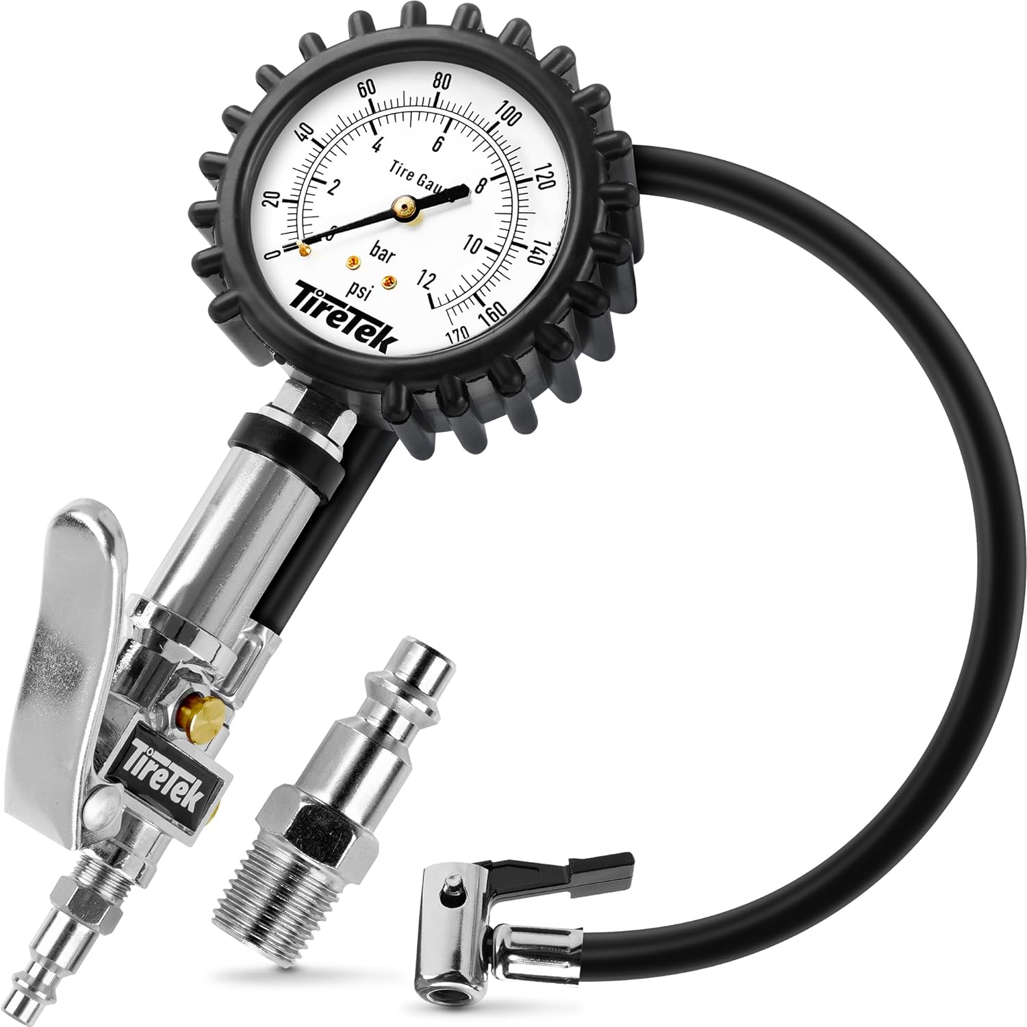 tiretek tire inflator attachment with gauge