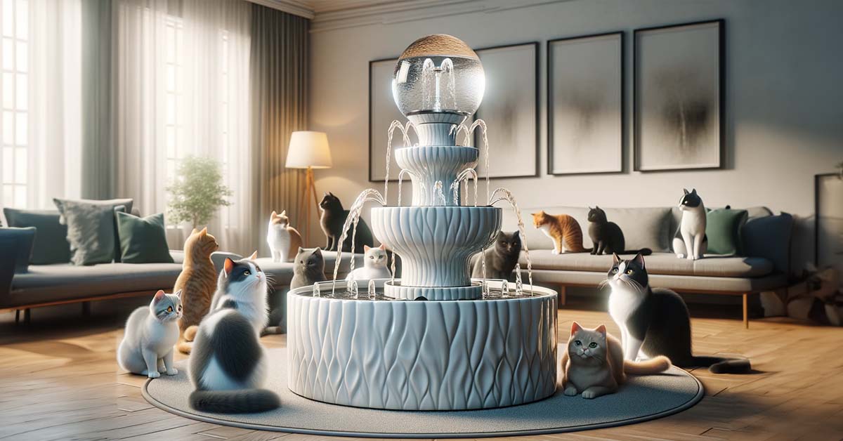 best cat water fountains