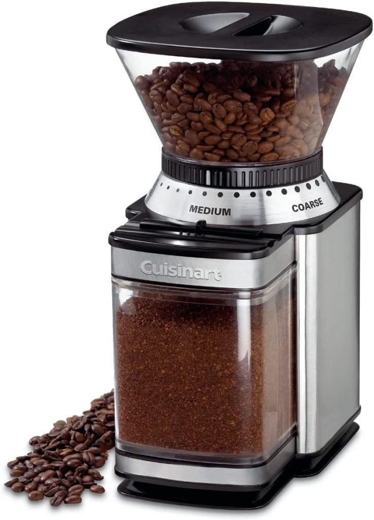 cuisinart coffee grinder electric burr one touch automatic