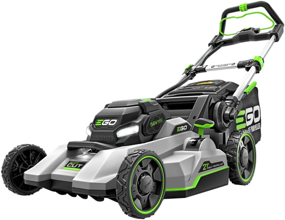 ego power+ lm2130sp 21 inch 56 volt cordless select cut lawn mower