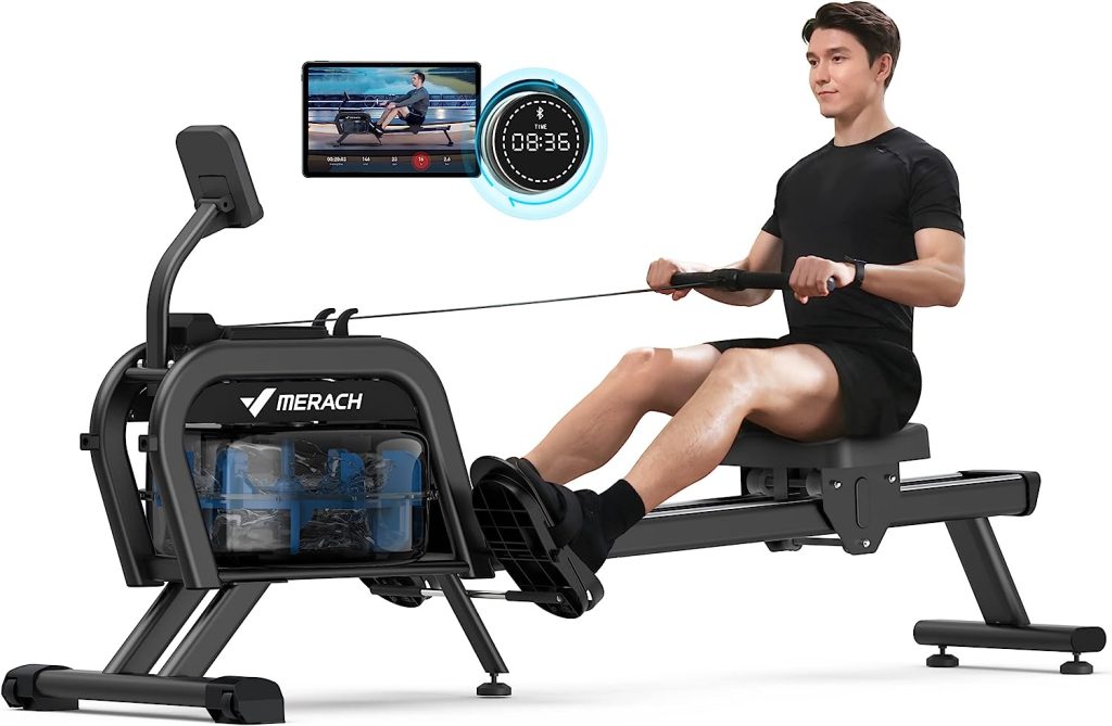 merach rowing machine, magnetic rower machine