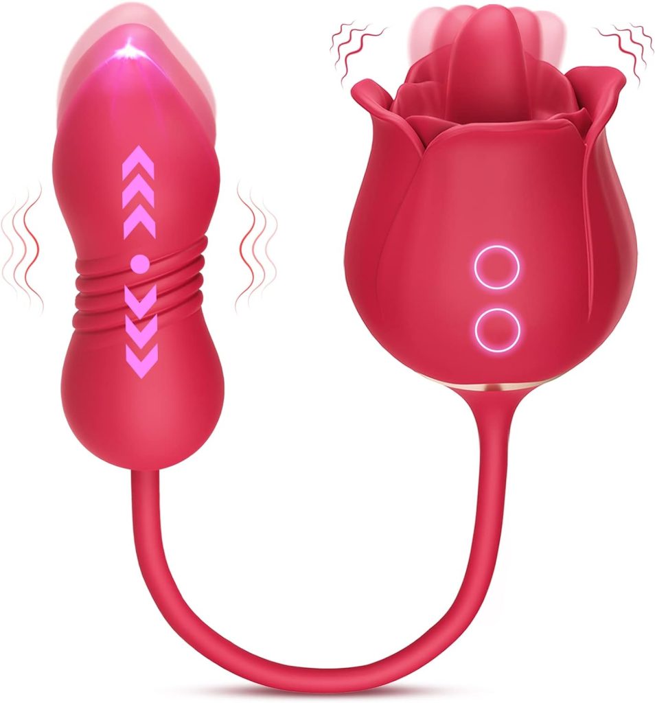 rose sex toys dildo licker vibrator