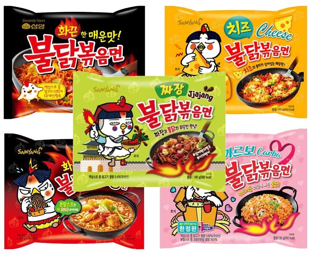 samyang buldak chicken stir fried ramen korean ramen