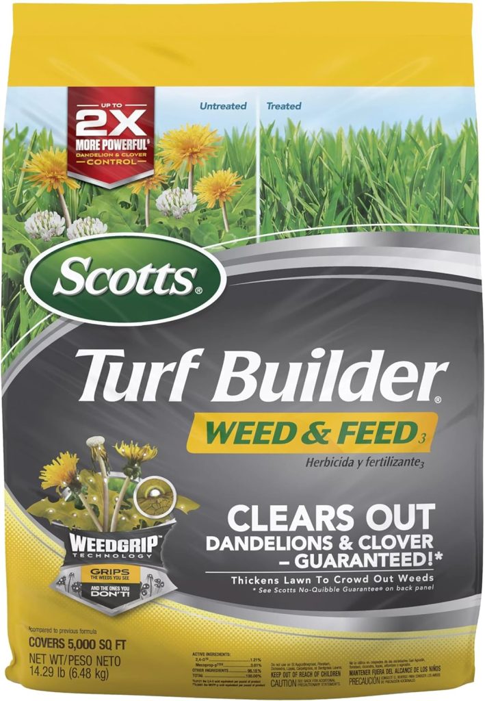 scotts turf builder weed & feed dandelion & clover control