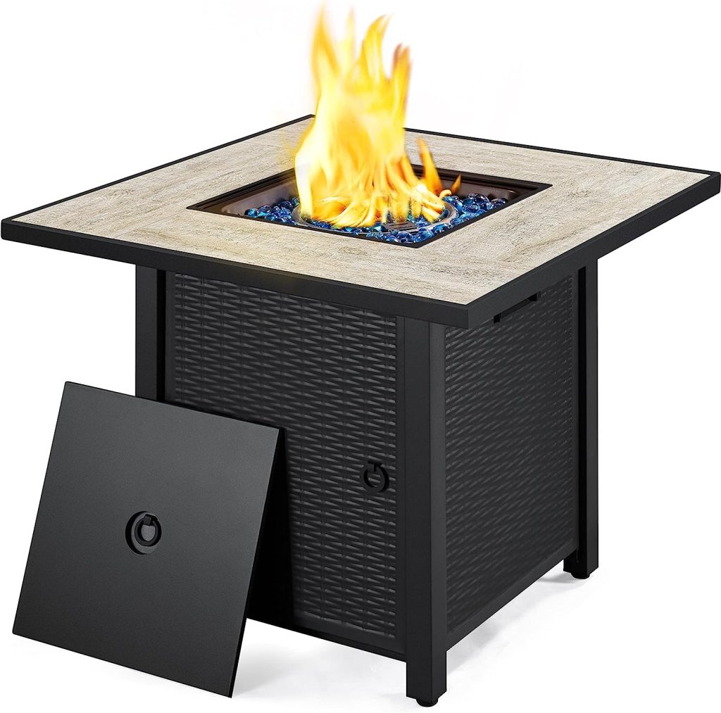 yaheetech propane gas fire pit table